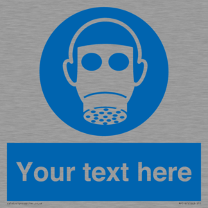 Custom Respirator Required Sign